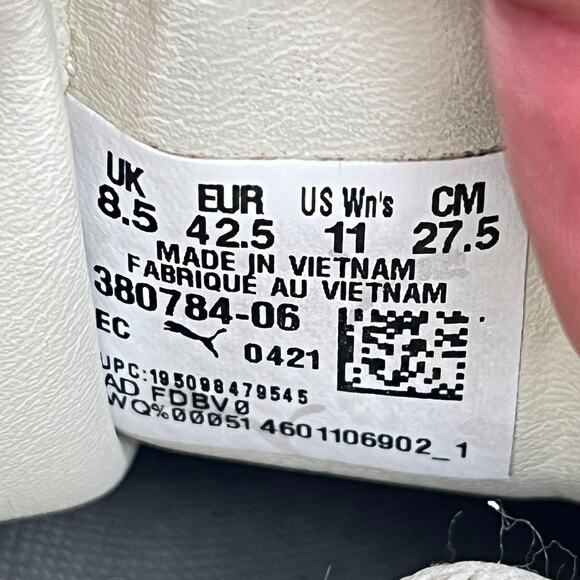 Puma Mayze Platform Beige Suede Gum Sole Casual Shoes Size Women 11 / Men 9.5 - Picture 8 of 10